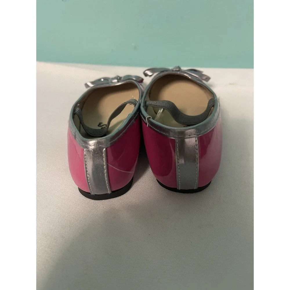 CHATTIES Girls‎ Pink And Silver Ballet Flats Size 5/6